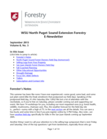 WSU North Puget Sound Extension Forestry E-Newsletter, September 2015