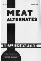 Meat alternates: meals in wartime