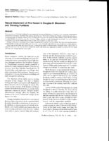 Natural Abatement of Fire Hazard in Douglas-fir Blowdown and Thinning Fuelbeds