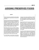 Judging Preserved Foods