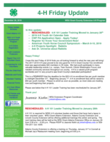 4-H Friday Update, December 28, 2018