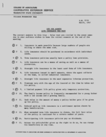 Key for agents life insurance pre-test