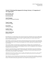 Teacher Professional Development for Energy Literacy: A Comparison of Two Approaches