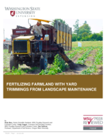 Fertilizing farmland with yard trimmings from landscape maintenance