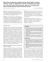 Basic list of veterinary medical serials, third edition: using a decision matrix to update the core list of veterinary journals