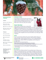 Pierce County 4-H Clover Report News and Announcements, January 2020