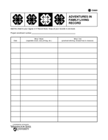 Adventures in Family Living Record