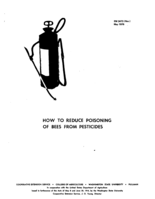 How to reduce poisoning of bees from pesticides