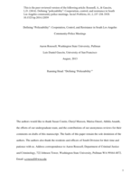 Defining "policeability": Cooperation, control, and resistance in South Los Angeles community police meetings