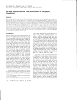 Do Edge Effects Influence Tree Growth Rates in Douglas-fir Plantations?