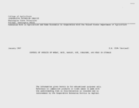 Control of insects of wheat, oats, barley, rye, sorghums, and peas in storage