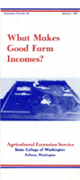 What makes good farm incomes?