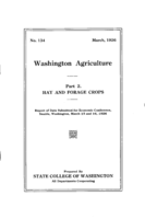 Washington agriculture: Part 2. Hay and forage crops