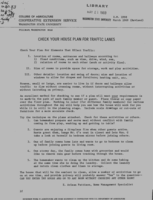 Check your house plan for traffic lanes