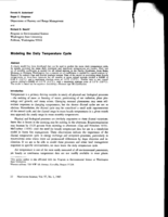 Modeling the Daily Temperature Cycle