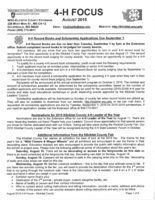 WSU Klickitat County Extension 4-H Focus, August 2015