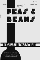 Peas & beans meals in wartime