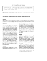 Demise of an isolated buckwheat stand by repetitive wildfires