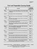 Fruit and vegetable canning guide