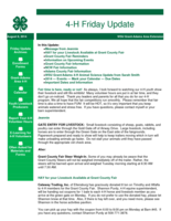 4-H Friday Update, August 8, 2014