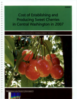 Cost of establishing and producing sweet cherries in Central Washington in 2007