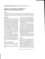Influence of Stream Gradient on Standing Stock of Brook Trout in the Snowy Range, Wyoming