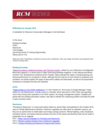 RCM News, October 2016