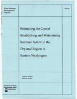 Estimating the cost of establishing and maintaining summer fallow in the dryland region of eastern Washington