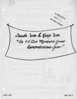 Teach 'em & keep 'em: "as 4-H club members grow demonstrations grow"