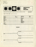 Individual goat record