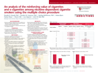 An analysis of the reinforcing value of cigarettes and e-cigarettes among nicotine-dependent cigarette smokers using the multiple choice procedure