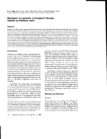 Movement of Lauricidin in Douglas-fir Stumps Infested by Phellinus weirii