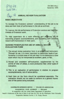 Annual review evaluation