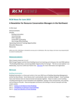 RCM News, June 2019