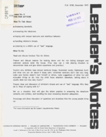 Lesson No. 5, Tips for sitters