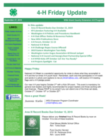 4-H Friday Update, September 27, 2019