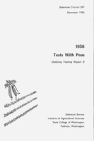 1956 tests with peas