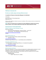 RCM News, December 2016