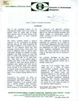 Environmental education series: Economics of environmental management