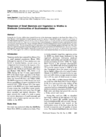 Responses of Small Mammals and Vegetation to Wildfire in Shadscale Communities of Southwestern Idaho