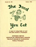 The food you eat: a report of eating habits of rural and urban families in Washington