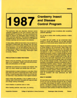 1987 cranberry insect and disease control program