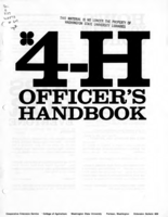 4-H officer's handbook