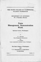 Farm management demonstration work