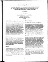 Non-government information resource centers in the United States: providing information on laboratory and field animal welfare