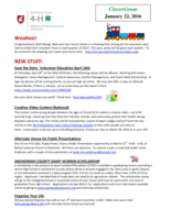 CloverGram, January 22, 2016