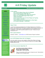 4-H Friday Update, April 19, 2019