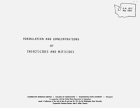 Formulations and concentrations of insecticides and miticides