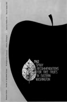 1962 Spray recommendations for tree fruits in eastern Washington
