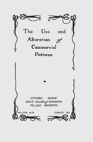 The use and alteration of commercial patterns